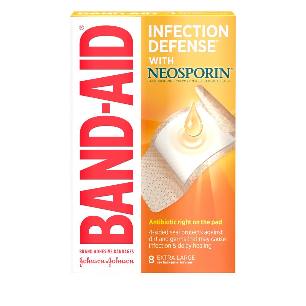 BAND-AID® Brand INFECTION DEFENSE™ Antibiotic Bandages image 1