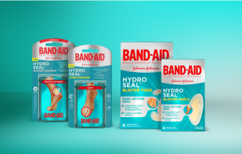 Assortment of Band-Aid® Brand Footcare & Blister Products